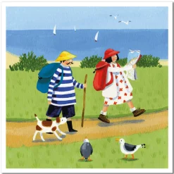 Emma Ball Afternoon Hike  Greetings Card- Greeting Cards