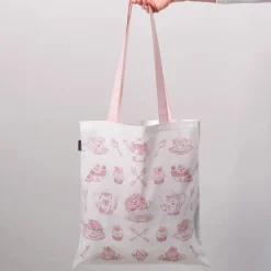 Victoria Eggs Afternoon Tea Canvas Tote Bag- Bags