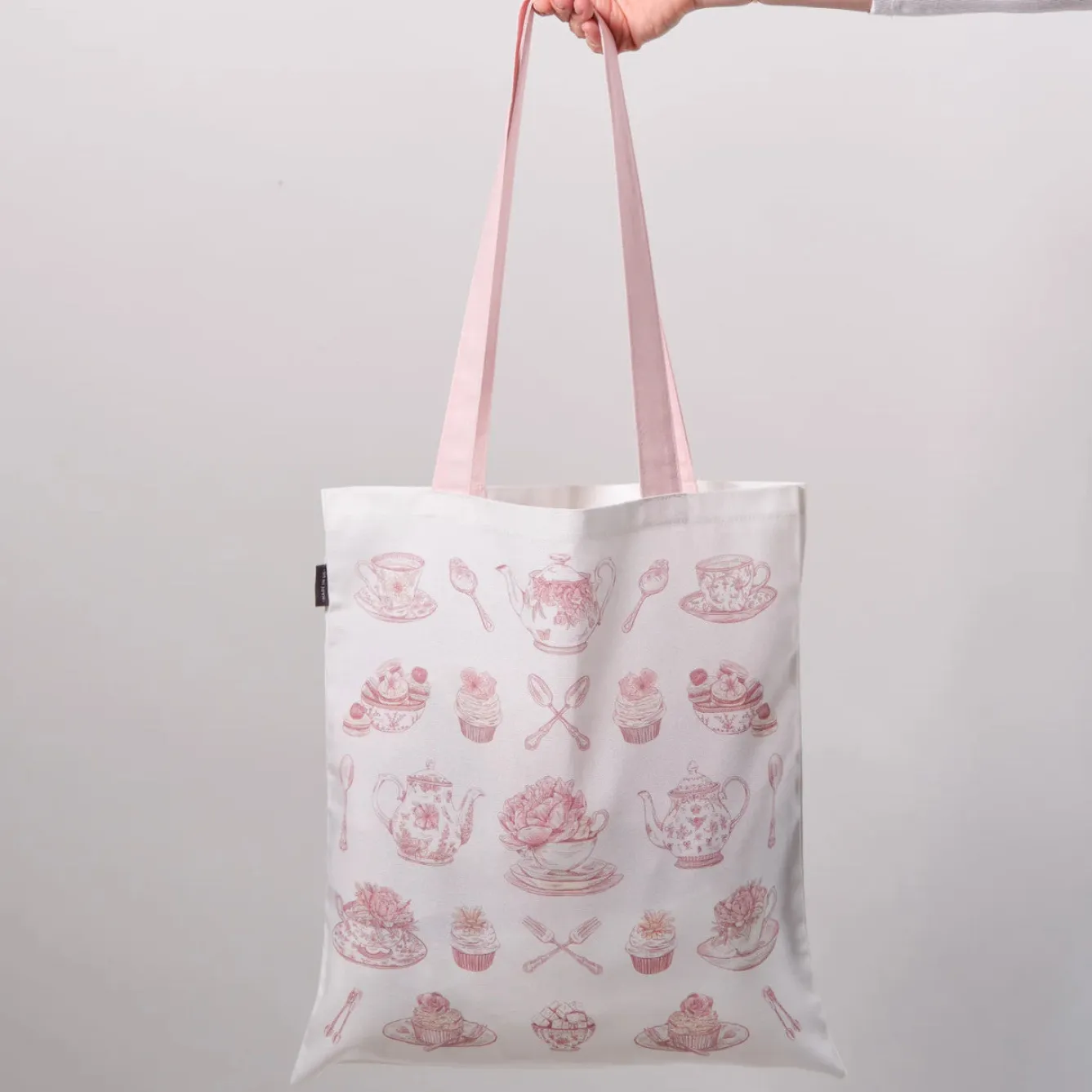 Victoria Eggs Afternoon Tea Canvas Tote Bag- Bags