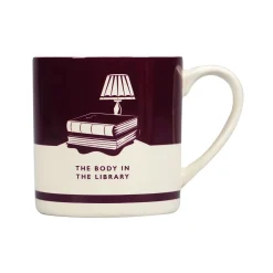 Half Moon Bay Agatha Christie "Body in the Library" Ceramic Mug- Whimsical