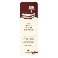 Half Moon Bay Agatha Christie "The Body in the Library" Book Mark- Stationery