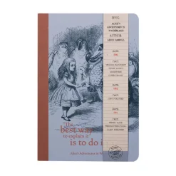 Half Moon Bay Alice's Adventures in Wonderland A5 Notebook- Stationery