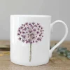 Toasted Crumpet Allium Bone China Mug- Flowers & Garden