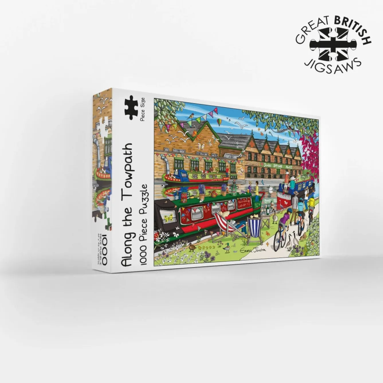 GB Jigsaws Ltd Along the Towpath 1000 Piece Jigsaw Puzzle- Puzzles