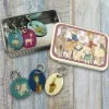 Emma Ball Alpaca and Friends Set of 6 Stitch Markers in a Pocket Tin- Crafts