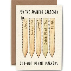 Bewilderbeest Amateur Gardener Greetings Card- Greeting Cards