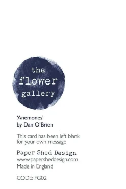 Paper Shed Design Anemones Greetings Card- Greeting Cards