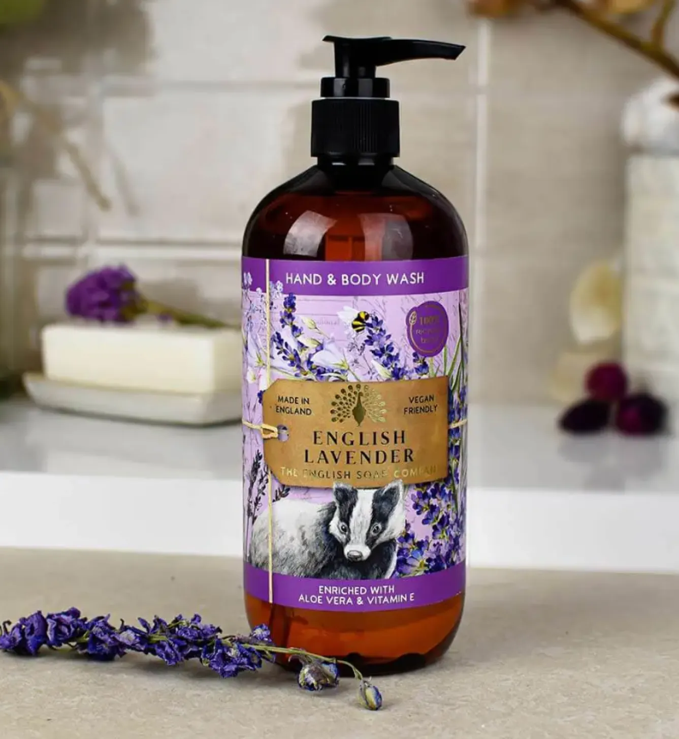 English Soap Company Anniversary English Lavender Hand and Body Wash- Soaps & Lotions
