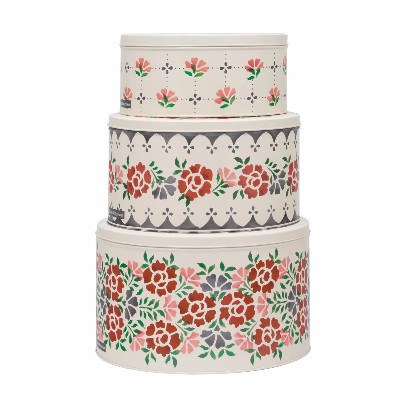 Emma Bridgewater Antique Roses Set of 3 Round Cake Tins- Novelty
