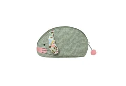Earth Squared Bags Aqua Herringbone Rabbit Purse- Bags