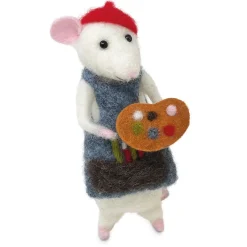 The Crafty Kit Co. Artist Mouse Needle Felting Kit- Crafts|Children