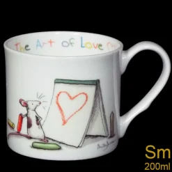 Two Bad Mice Art of Love Small Mug- Tea|Whimsical