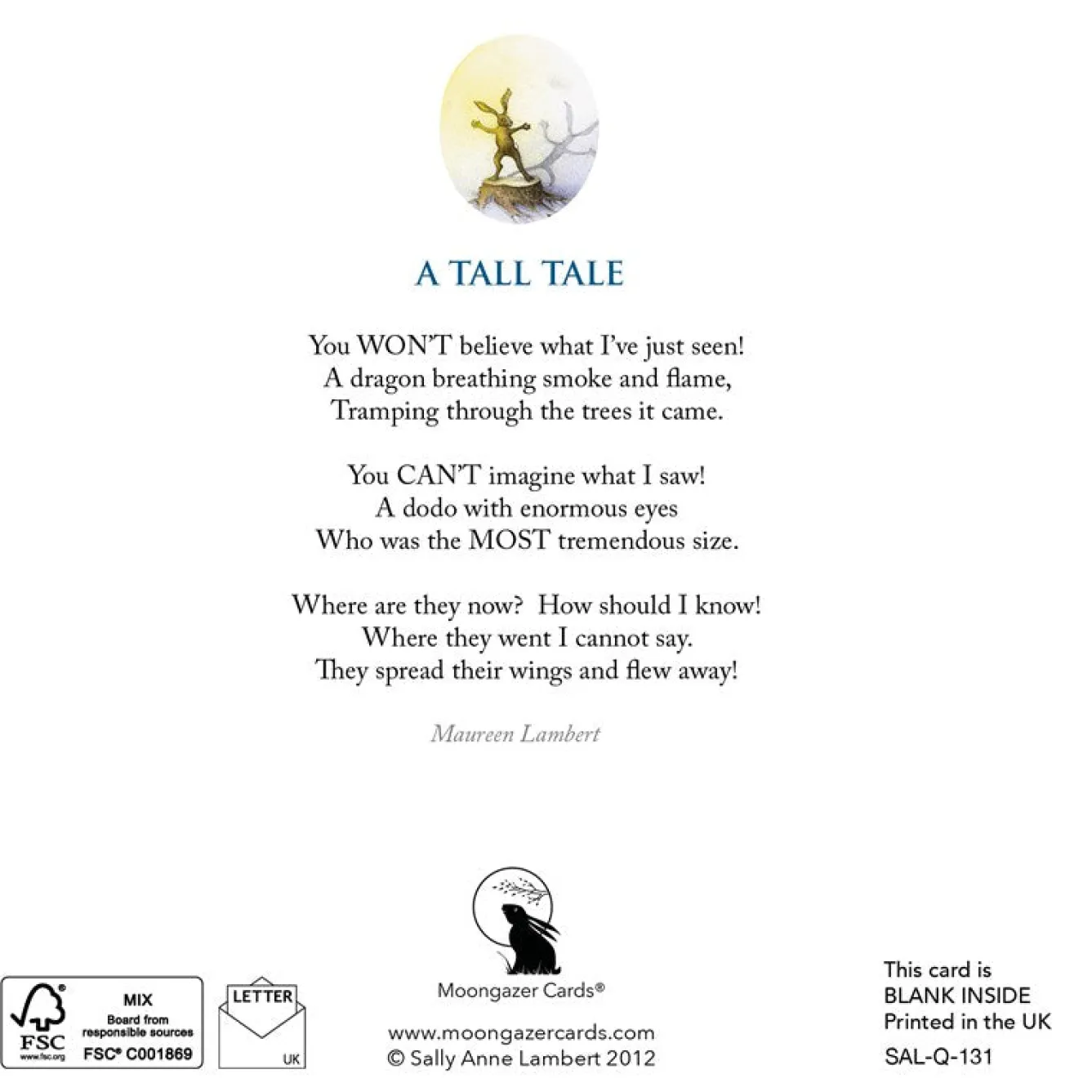 Moongazer Cards A Tall Tale Greeting Card- Christmas Cards|Greeting Cards