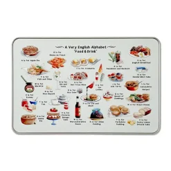 Yeti A Very English Alphabet 'Food and Drink' Storage Tin- Storage Caddies|Storage