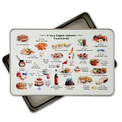 Yeti A Very English Alphabet 'Food and Drink' Storage Tin- Storage Caddies|Storage