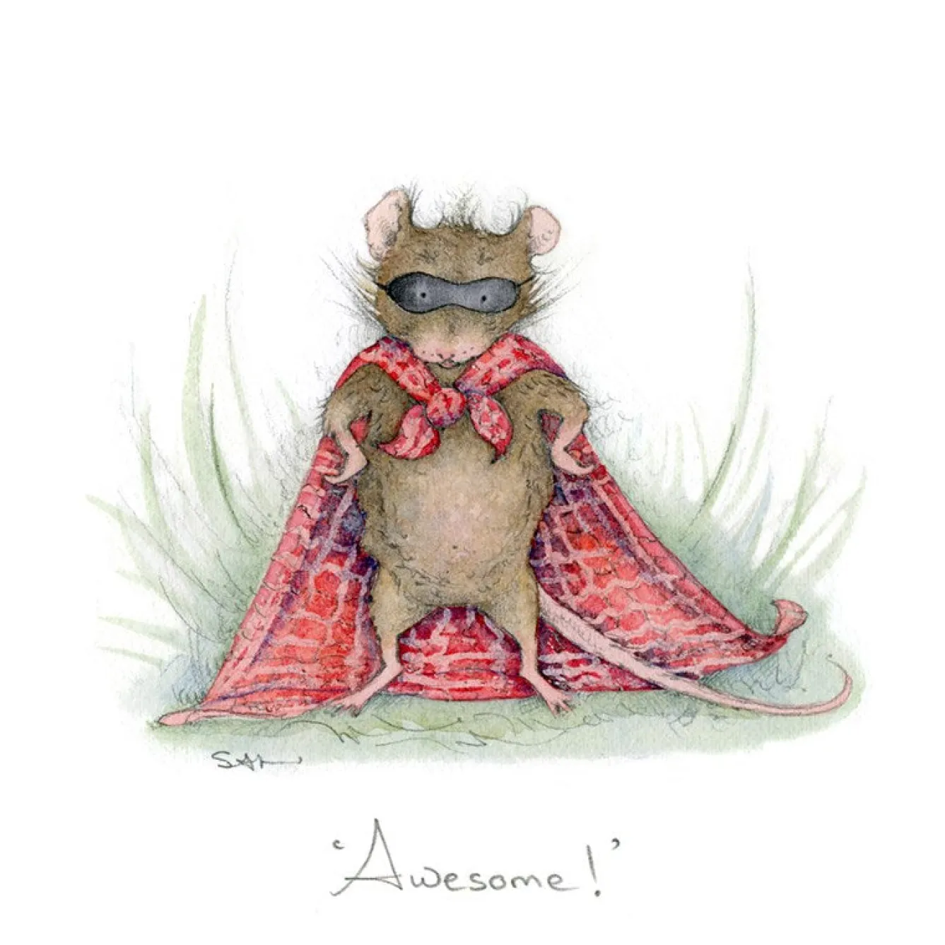 Moongazer Cards Awesome! Greeting Card- Greeting Cards