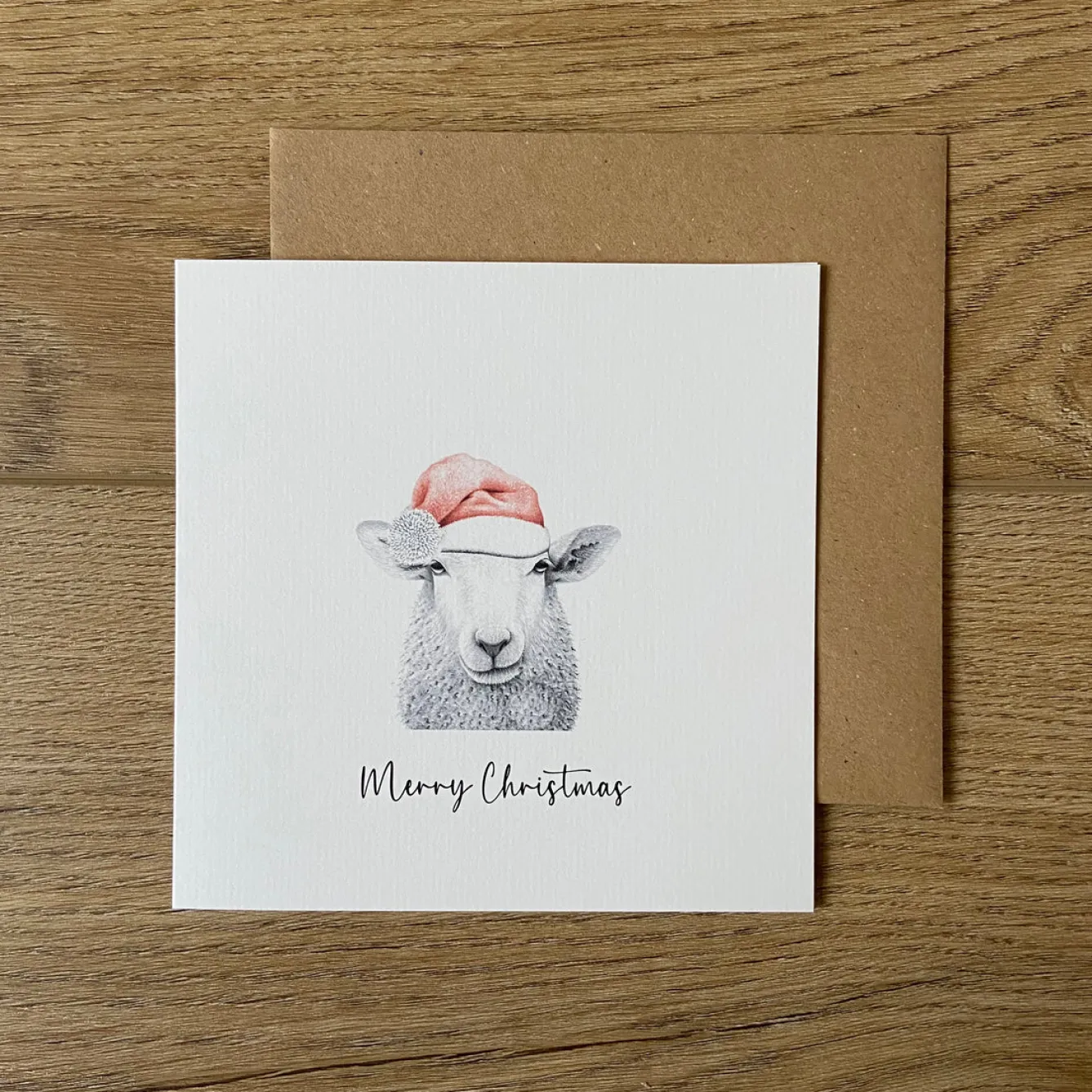 Katherine Sheard Designs Baaley Sheep Christmas Greetings Card- Greeting Cards
