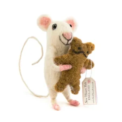Sew Heart Felt Baby Felt Mouse Carrying Bear- Children