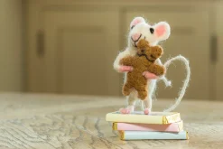 Sew Heart Felt Baby Felt Mouse Carrying Bear- Children