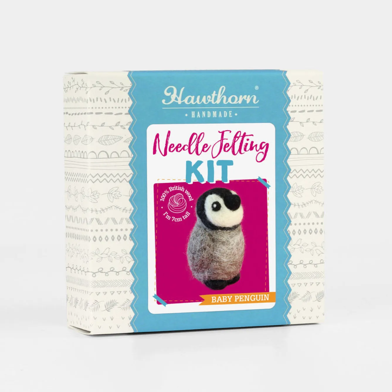 Hawthorn Handmade Baby Penguin Mini Felting Kit- Crafts