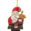 St. Nicolas Bagpiping Father Christmas Decoration- Royal|Christmas Decorations