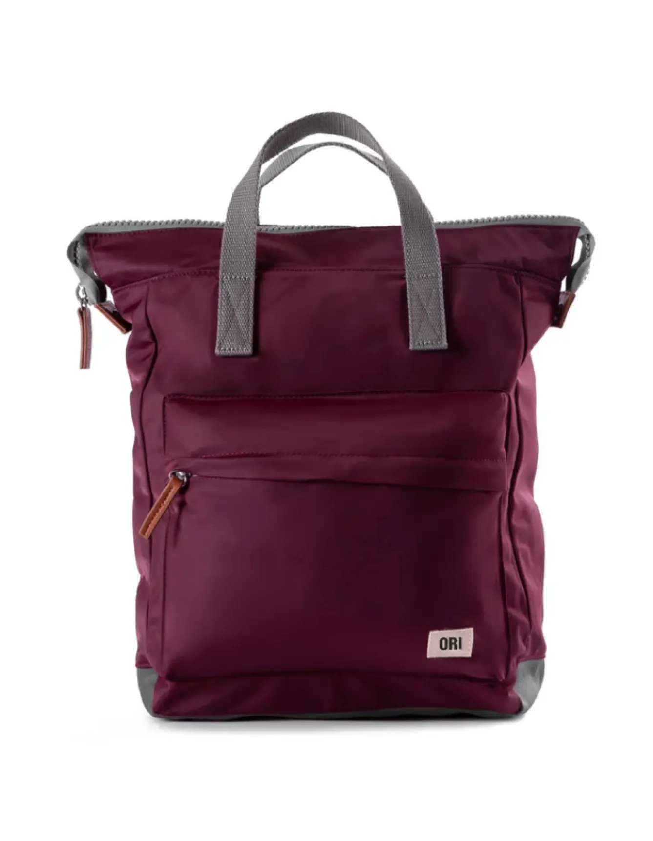 Ori London Bantry B Plum Recycled Nylon Backpack - Medium- Bags