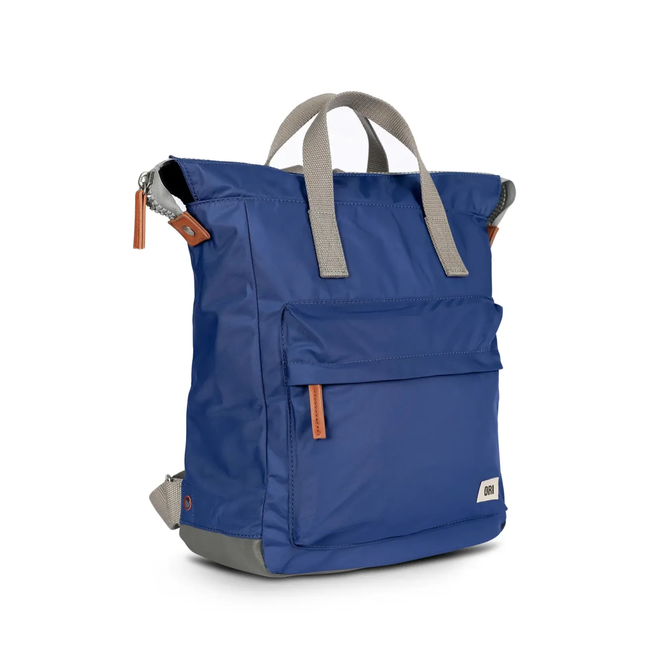 Ori London Bantry Burnt Blue Recycled Nylon Backpack - Medium- Bags
