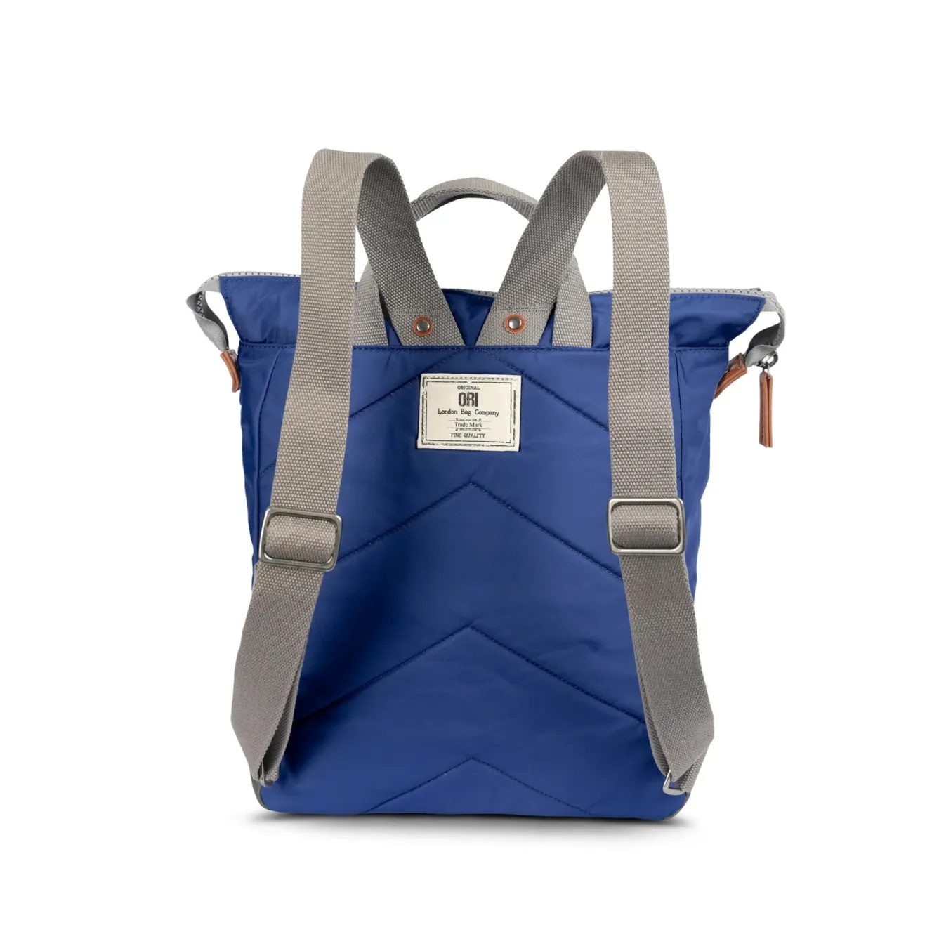 Ori London Bantry Burnt Blue Recycled Nylon Backpack - Medium- Bags