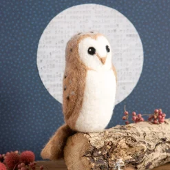 Hawthorn Handmade Barn Owl Needle Felting Kit- Crafts