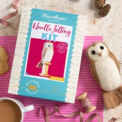 Hawthorn Handmade Barn Owl Needle Felting Kit- Crafts