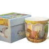 Emma Ball Beach Huts Bone China Mug (Boxed)- Tea|Seaside