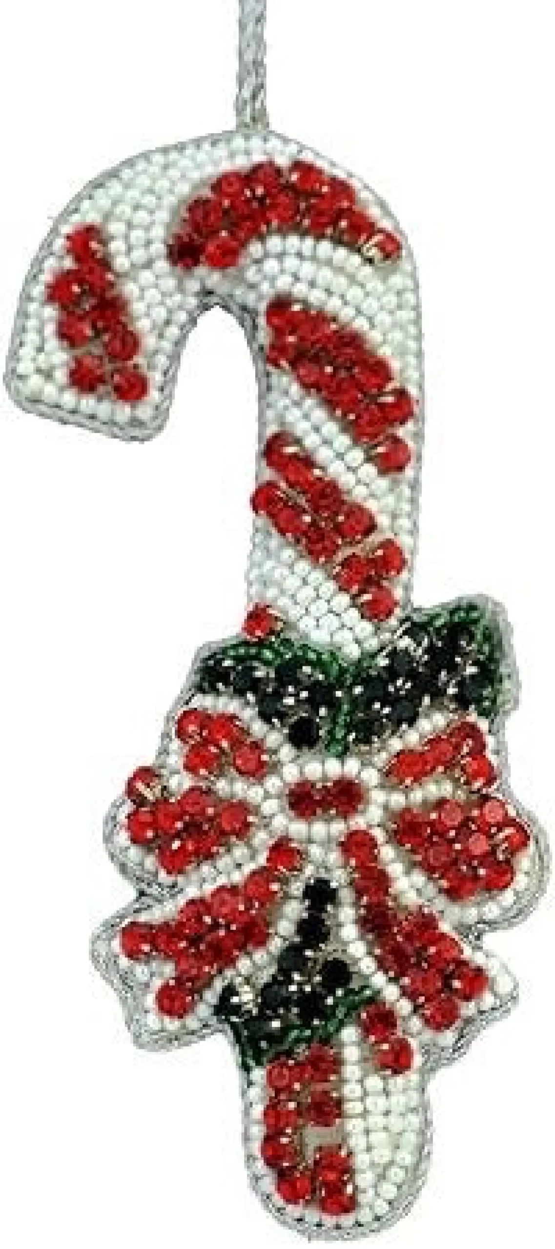 Tinker Tailor Beaded Candy Cane Decoration by London- Christmas Decorations|Seasonal Decor