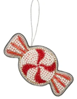 Tinker Tailor Beaded Stripe Sweetie Decoration by London- Christmas Decorations|Seasonal Decor