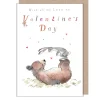 Paper Shed Design Bear and Hare "With all my Love on Valentine's Day" Greetings Card- Valentine's Day|Greeting Cards