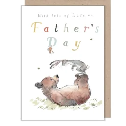 Paper Shed Design Bear, Hare & Mouse Father's Day Greetings Card- Father's Day
