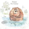 Paper Shed Design Beaver - "Happy Birthday" Greetings Card- Greeting Cards