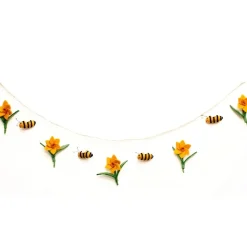 Amica Felt Bee and Daffodil Garland- Seasonal Decor