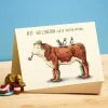 Bewilderbeest Beef Wellington Greetings Card- Greeting Cards