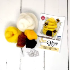 The Crafty Kit Co. Bee Hive Needle Felting Kit- Crafts