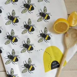 Lucky Lobster Bee Hive Tea Towel- Tea|Tea Towels