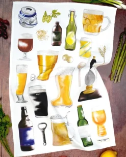 Corinne Alexander 2023 Beer Tea Towel by- Father's Day|Tea
