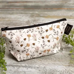 Toasted Crumpet Bees & Honeysuckle (Pure) Small Makeup Bag- Soaps & Lotions|Bags