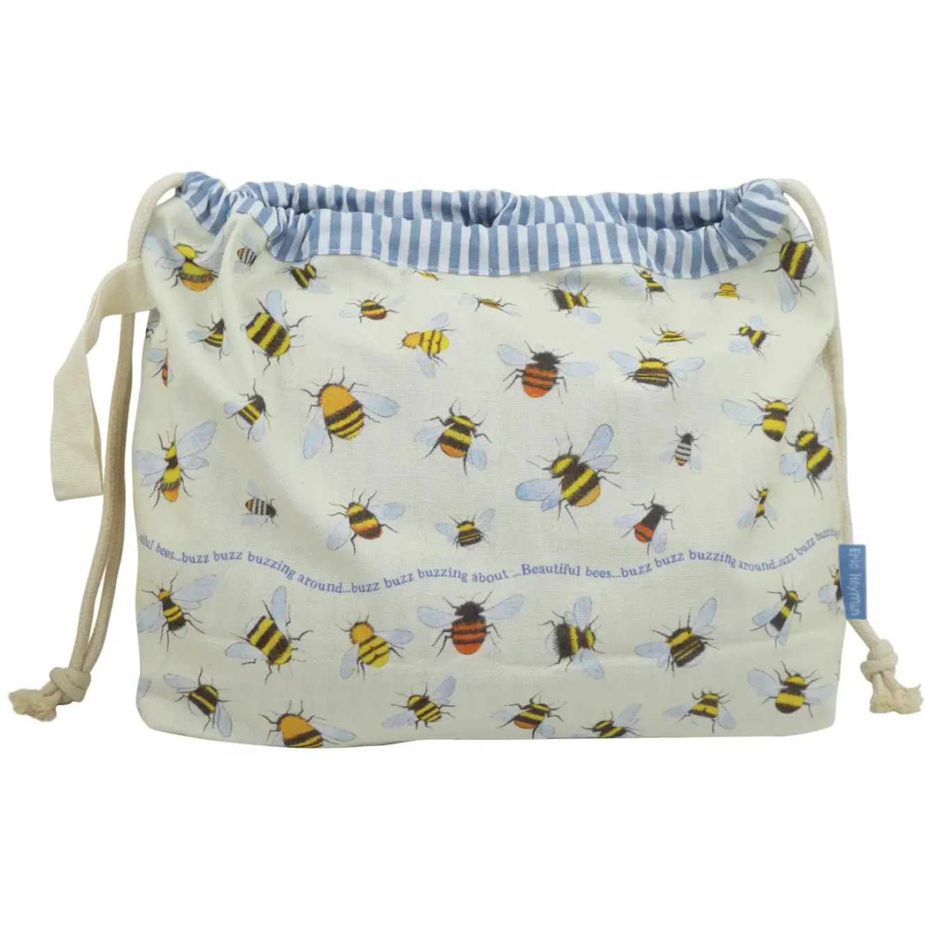Emma Ball Bees Drawstring Cotton Bag- Crafts|Bags