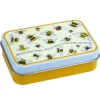 Emma Ball Bees Hinged Small Rectangular Tin- Storage