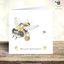 West Country Designs Bee's Knees Father's Day Card- Father's Day|Greeting Cards