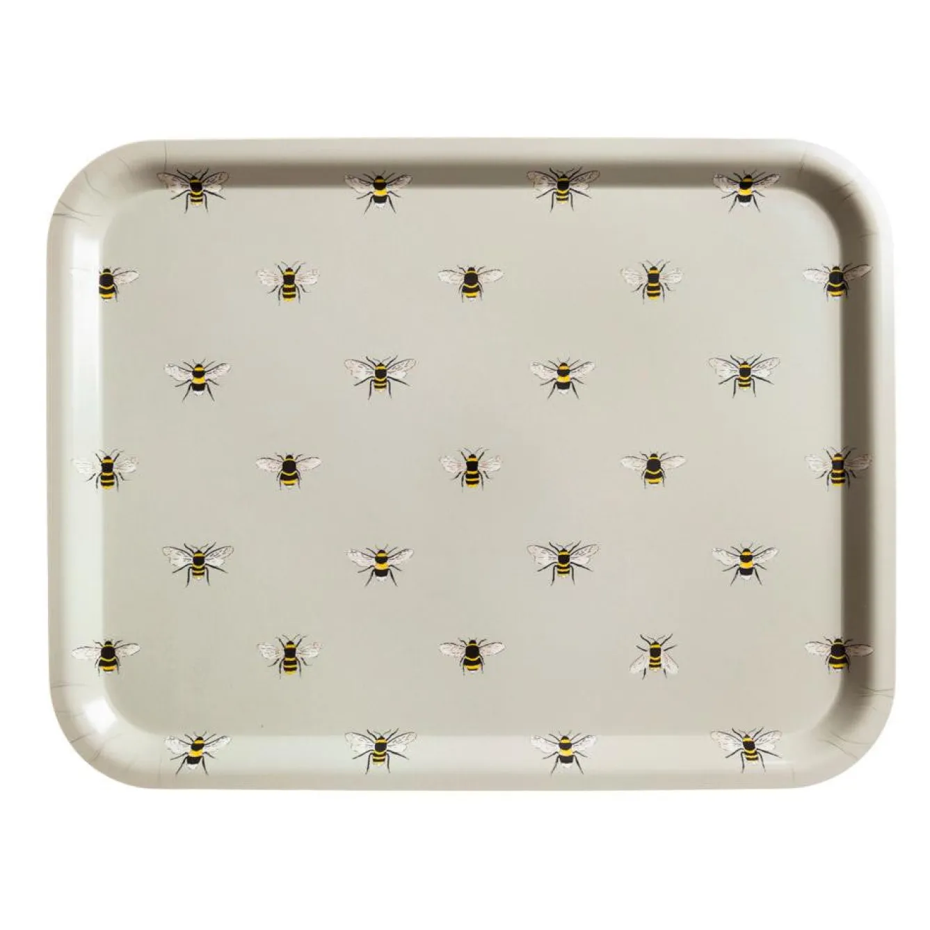 Sophie Allport Bees Large Birch Tray- Tea|Trays