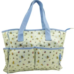 Emma Ball Bees Large Oilskin Pocket Bag- Crafts|Bags