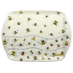 Emma Ball Bees Melamine Medium Tray- Tea|Trays
