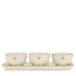 Sophie Allport Bees Stoneware set of 3 Nibbles Bowls- Bowls & Dishes