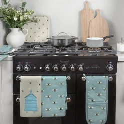 Sophie Allport Bees Teal Double Oven Glove- Tea